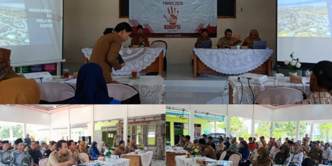 Suasana Bimtek Desa Anti Korupsi di Balai Desa Margasari