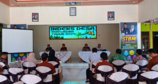 Pemaparan IDM 2025 di Balai Desa Margasari bersama masyarakat dan perangkat desa